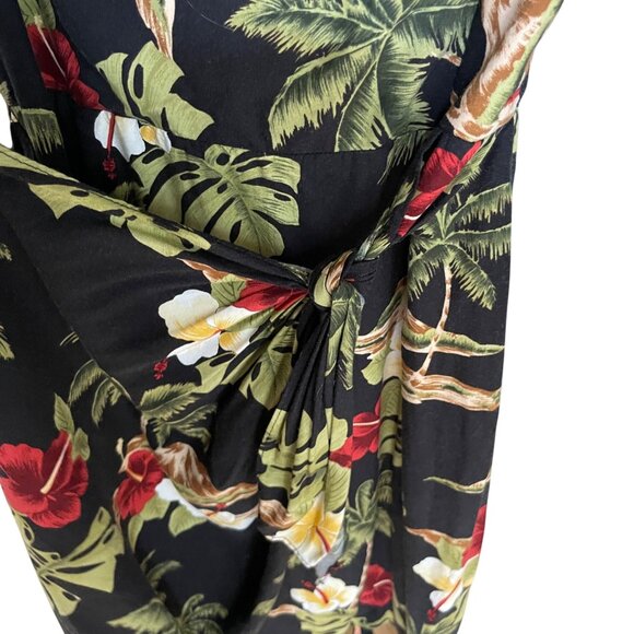 Paradise Found Honolulu Hawaii Vintage Womens Tropical Floral Dress X-Small 100% - Picture 3 of 6